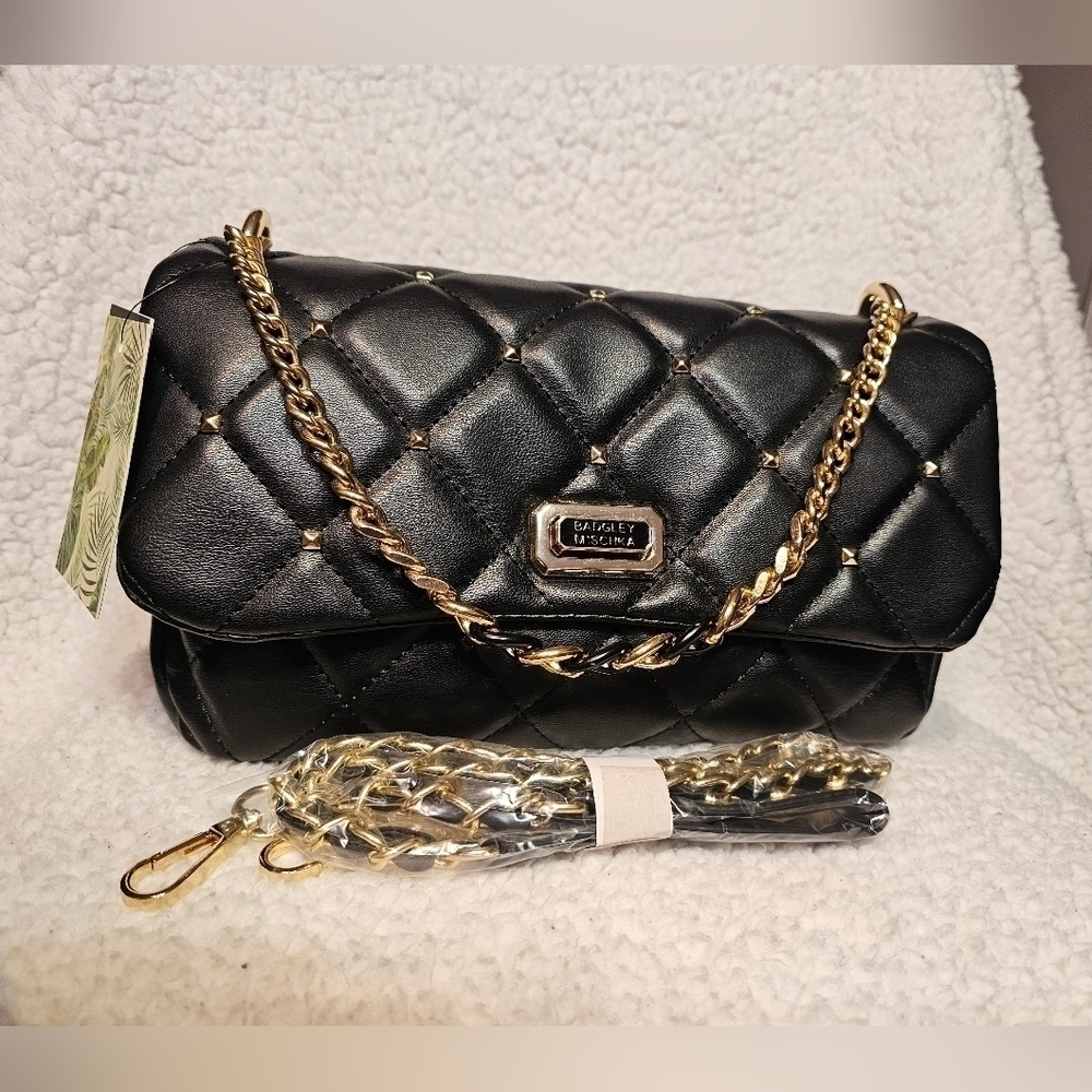 NWT Badgely Mischka Vegan Leather Crossbody Bag